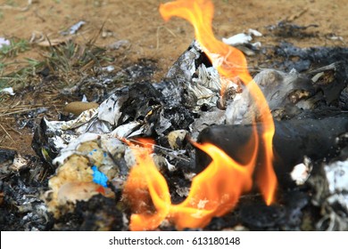 Fire Burning Trash