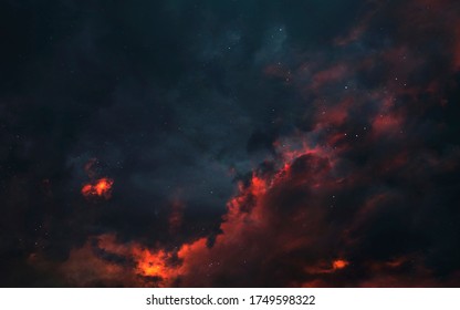 Fire colors of deep space. Elements of this image furnished by NASA