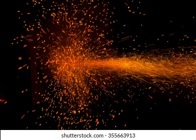 Fire Fire Cracker Explosion On Black Stock Photo 355663913 | Shutterstock