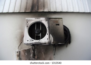 Fire Damage On Air Condition