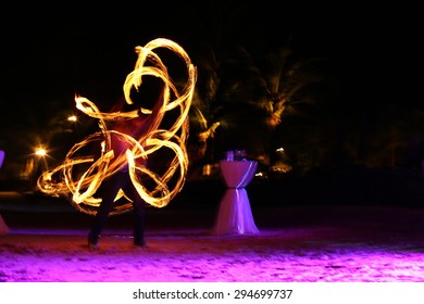 Fire dancing