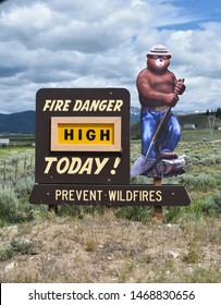 Fire Danger Sign Smokey The Bear