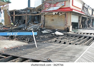 A fire destroyed five stores on the Atlantic City Board Walk