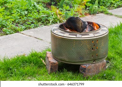 Steel Fire Pit Stock Photos Images Photography Shutterstock