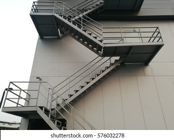 Fire escape ladder outside the building - Powered by Shutterstock