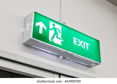 Fire Exit Light Sign Stock Photo 447000709 | Shutterstock