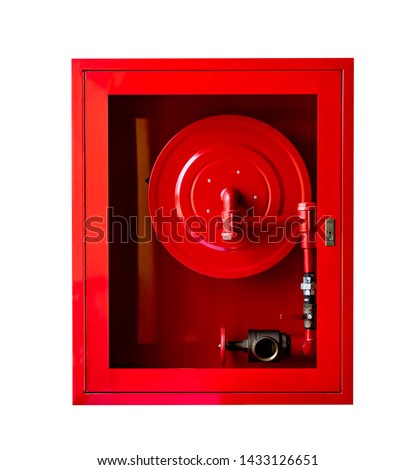 fire extinguish equipment isolated on white background ,include clipping path