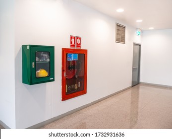 fire extinguisher cabinet in the office building For preparing to prevent fire