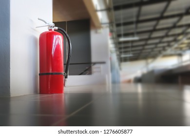 Fire Extinguisher Install In The Building.Security System.