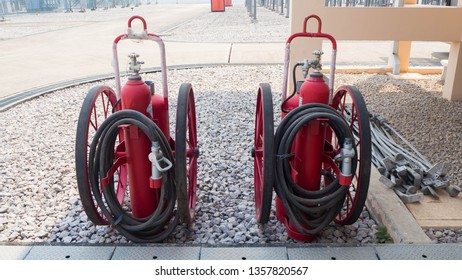 
Fire extinguisher trolley