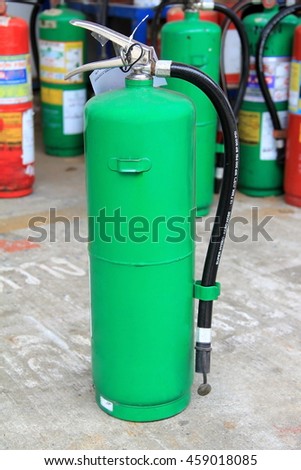 Fire extinguishers non CFC type.