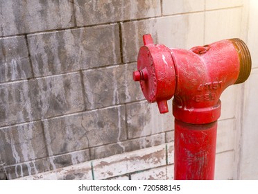 Fire extinguishers are unusable and rusty.