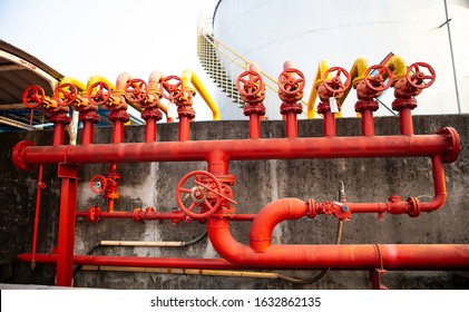 Fire Extinguishers And Valves In The Petrochemical Transportation System