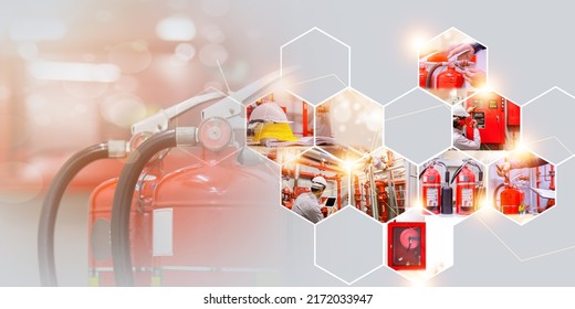 fire extinguishing system , fire extinguishing system service concept .