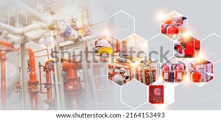 fire extinguishing system, fire extinguishing system service concept .