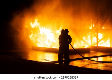 Fire Fighter Training At The Modderfontein Firestation Johannesburg South Africa