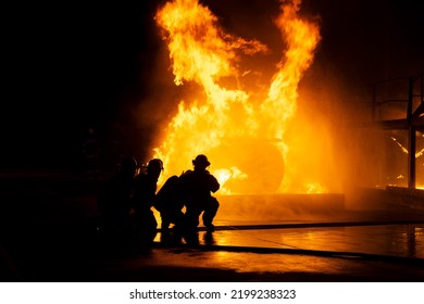 Fire Fighter Training At The Modderfontein Firestation Johannesburg South Africa