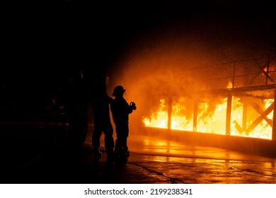 Fire Fighter Training At The Modderfontein Firestation Johannesburg South Africa