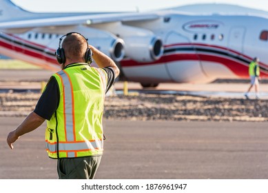 Fire Fighting Aircraft On Tarmac Of Tanker Base