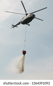 Fire Fighting By Rescue Helicopter