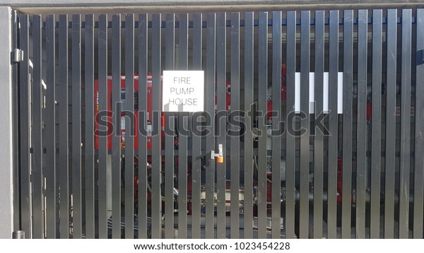 Fire Fighting Equipment Pump Room Outside Stock Photo Edit