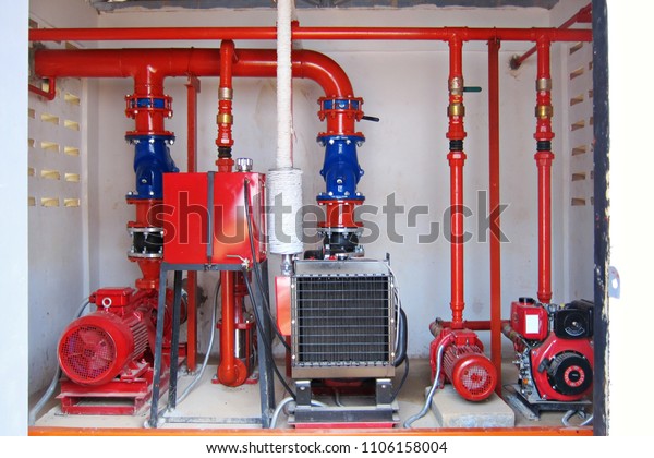 Fire Fighting Pump Sets Outdoor Pump Stock Photo Edit Now