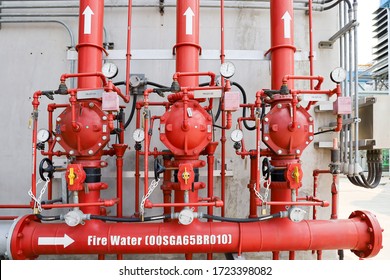 Fire fighting station for transformer 3 units - Shutterstock ID 1723398082
