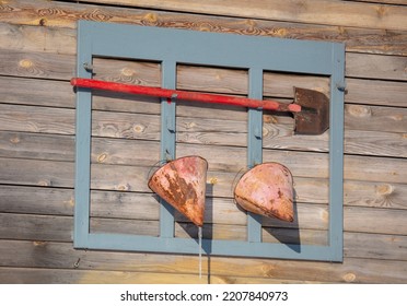 Fire Fighting Tools Hang On The Wall