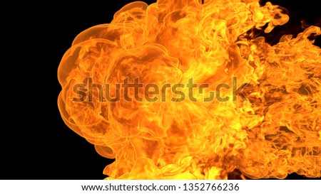 Fire flame background.