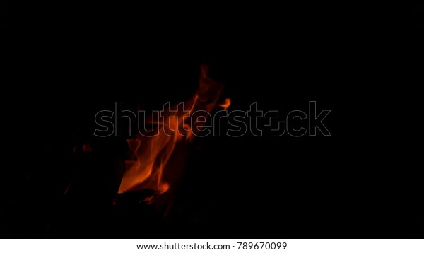 Fire Flame Black Background Hd High Stock Image Download Now