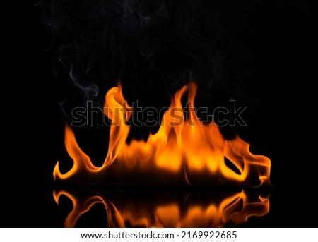 fire and flame burning fuel oil gas png on black background