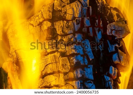 Fire flame Creates a warm and cozy atmosphere Provides warmth in cold weather Used for cooking and grilling outdoors Can be hazardous if mishandled