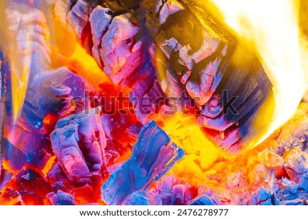 Fire flame Creates a warm and cozy atmosphere Provides warmth in cold weather Used for cooking and grilling outdoors Can be hazardous if mishandled