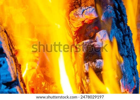 Fire flame Creates a warm and cozy atmosphere Provides warmth in cold weather Used for cooking and grilling outdoors Can be hazardous if mishandled