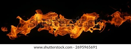 fire flame isolated black background. motion design, burst effect, cinematic explosion scenes, heat energy concepts in torch. heat texture, burn in the grill. flame blaze at night, fire sizzling