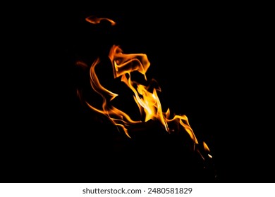 Fire flame texture. Burning material backdrop. Burn effect pattern. Blaze and torch wallpaper. Heat and haze backdrop. Exploison and hot background. - Powered by Shutterstock