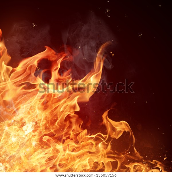 Fogo Fundo Chamas Editar Agora Foto Stock 135059156