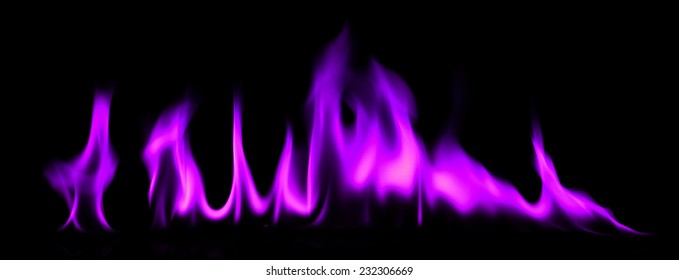 Fire Flames Purple On Black Background Stock Photo 232306669 | Shutterstock