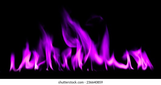 Fire Flames Purple On Black Background Stock Photo 236640859 | Shutterstock