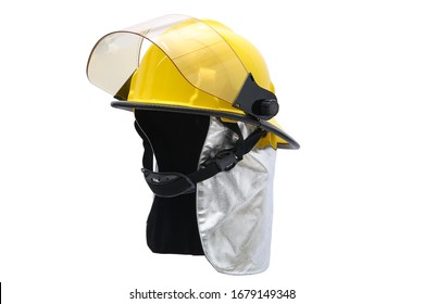 Fire Helmet  On White Background