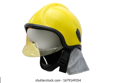 Fire Helmet  On White Background