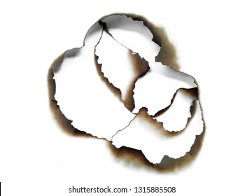 Fire Holes White Paper Collection Burnt Stock Photo 1315885508 ...