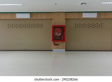 Fire Hose Cabinet.