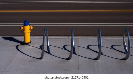 Fire Hydrant and Bicycle locking device at curb side