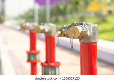 Fire hydrant install at sidewalk.