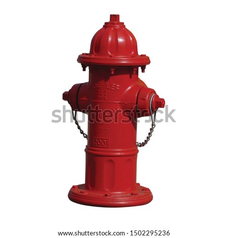 fire hydrant isolated on white background