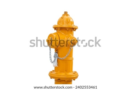 Fire hydrant isolated on white transparent