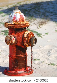 Fire Hydrant on Beach