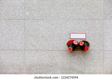 Fire hydrant on wall