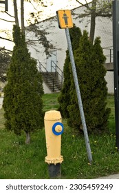 Fire Hydrant With A Sign